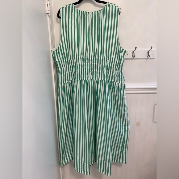 J. Crew Green and White Striped Maxi Dress - Picture 4 of 4